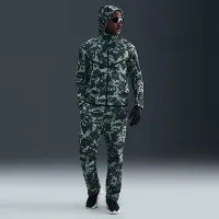 Nike Tech мужские Open-Hem Fleece Camo Pants цвет зеленый