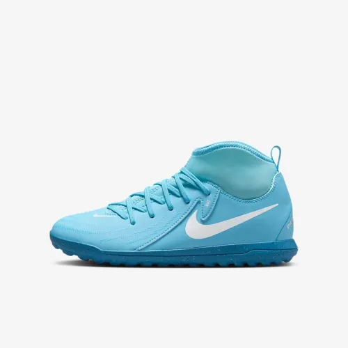 Nike Jr. Phantom Luna 2 Club Little/Big дитячі TF High-Top Soccer Кросівки блакитний