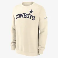 Dallas Cowboys Club мужские Nike NFL Pullover Crew цвет коричневый