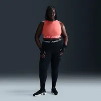 Nike Pro жіноча Dri-FIT Cropped Tank Top (великі розміри) Orange