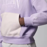 Nike Jordan Fundamentals Big детские Pullover Толстовка с капюшоном цвет фиолетовый