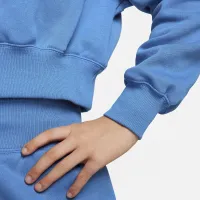 Nike Sportswear Phoenix Fleece женская Cropped V-Neck Top синий
