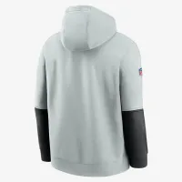 Las Vegas Raiders Sideline Team Issue Club чоловічі Nike NFL Pullover Толстовка з капюшоном колір сірий