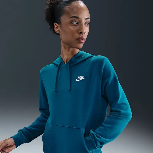 Nike Sportswear Club Fleece женская Pullover Толстовка с капюшоном синий