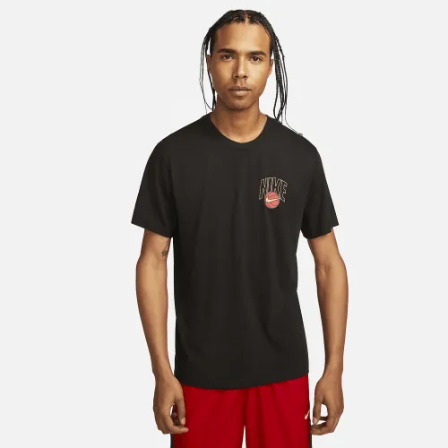 Nike Dri-FIT мужские баскетбольные футболка цвет черный