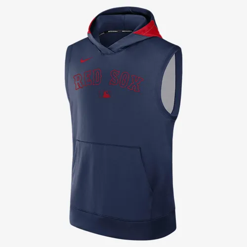 Boston колір червоний Sox Authentic Collection Men’s Nike Dri-FIT MLB Sleeveless Pullover Толстовка з капюшоном блакитний