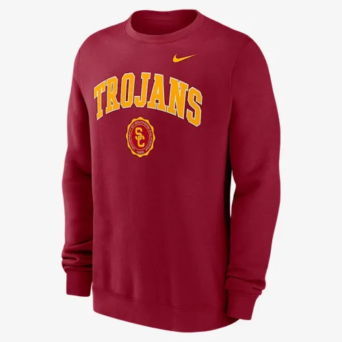 USC Trojans Arched Seal чоловічі Nike College Pullover Crew колір червоний