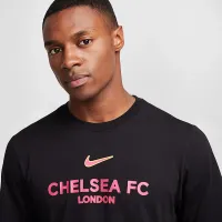 Chelsea FC мужские Nike Soccer футболка цвет черный
