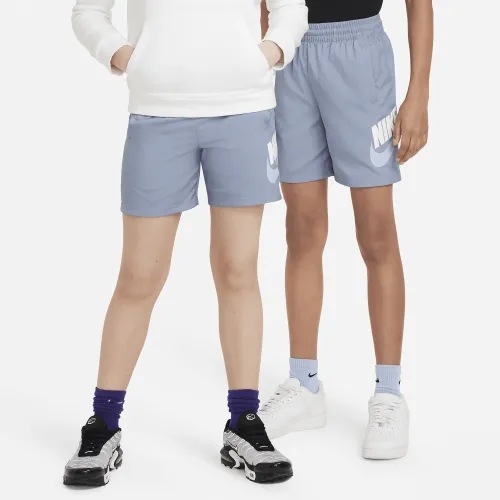 Nike Sportswear Big дитячі Woven шорти блакитний