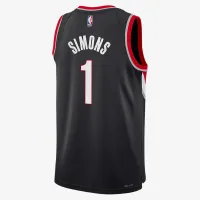 Anfernee Simmons Portland Trailblazers 2024/25 Icon Edition Big детские Nike NBA Swingman Jersey цвет черный