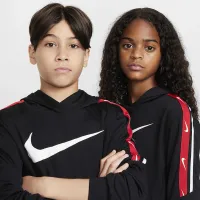 Nike Sportswear Club Big дитячі Pullover Knit Толстовка з капюшоном колір чорний