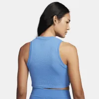 Nike Sportswear Chill Knit жіноча Tight Cropped Mini-Rib Tank Top блакитний