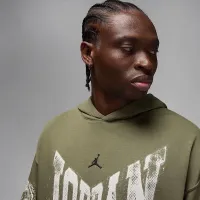 Nike Jordan Brooklyn чоловічі Collegiate Pullover Толстовка з капюшоном колір зелений