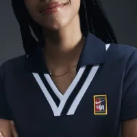 Nike Women by YOON женская Short-Sleeve Polo синий