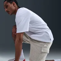 Nike Club мужские Fleece Cargo шорты цвет серый