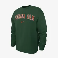 FAMU Club Fleece мужские Nike College Crew-Neck свитшот цвет зеленый