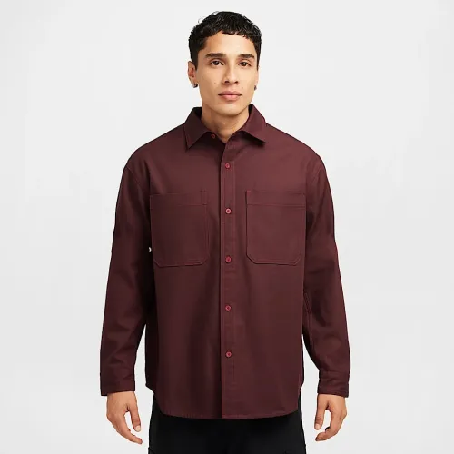 Nike SB Long-Sleeve Woven Skate Top колір червоний