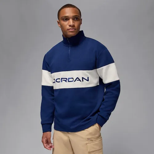 Nike Jordan Sport чоловічі Dri-FIT 1/4-Zip для гольфу Top блакитний