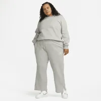 Nike Sportswear Phoenix Fleece женская С высокой Талией Wide-Leg Sweatpants (большие размеры) цвет серый
