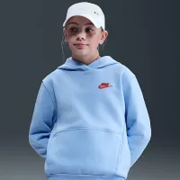 Nike Sportswear Club Fleece Big детские Pullover Толстовка с капюшоном синий