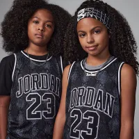 Nike Jordan23 Big дитячі Printed Jersey колір сірий