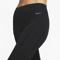 Nike Universa женская Medium-Support С высокой Талией Capri лосины с карманамицвет черный