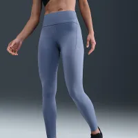 Nike Swift жіноча З високою талією 7/8 Running лосіни з кишенямиблакитний