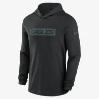 Philadelphia Eagles Sideline мужские Nike Dri-FIT NFL Long-Sleeve Hooded Top цвет черный