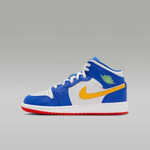 Nike Air Jordan 1 Mid Big дитячі Кросівки блакитний