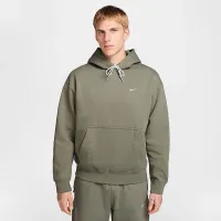 Nike Solo Swoosh мужские Fleece Pullover Толстовка с капюшоном цвет зеленый