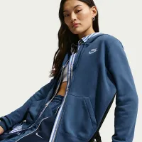 Nike Sportswear Club Fleece женская Full-Zip Толстовка с капюшоном синий