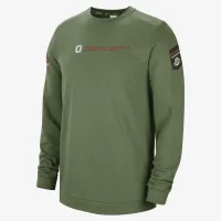 Nike College Dri-FIT (Ohio State) чоловічі Crew-Neck світшот колір зелений