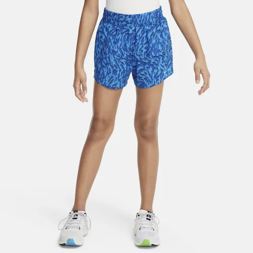Nike One Big дитячі (Girls') Woven З високою талією шорти блакитний