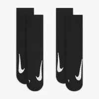 NikeCourt Multiplier Cushioned Tennis Crew носки (2 пары) цвет черный