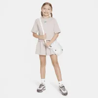 Nike Sportswear Big дитячі (Girls') Short-Sleeve Top колір фіолетовий