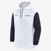 Penn State Nittany Lions Sideline Pre-Game Player чоловічі Nike College 1/2-Zip Hooded Куртка колір білий