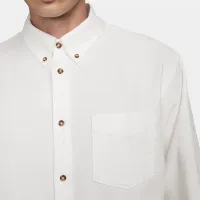 Nike Life чоловічі Long-Sleeve Oxford Button-Down Shirt колір білий