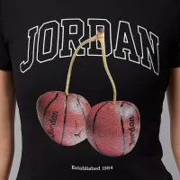 Nike Jordan Brooklyn жіноча футболка колір чорний
