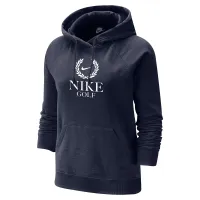 Nike для гольфа женская Fleece Толстовка с капюшоном синий