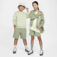 Nike Sportswear Club Fleece Big дитячі French Terry шорти колір зелений