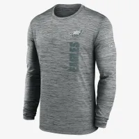 Philadelphia Eagles Sideline Velocity чоловічі Nike Dri-FIT NFL Long-Sleeve T-Shirt колір сірий
