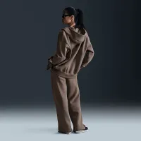 Nike Sportswear Phoenix Fleece жіноча З високою талією Wide-Leg Sweatpants колір коричневий
