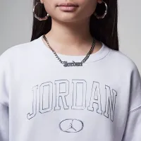 Nike Jordan Big детские 1st Baby синий Crew Top цвет серый