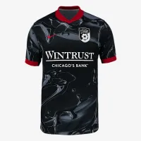 Chicago Stars FC 2025 Stadium Away мужские Nike Dri-FIT NWSL Replica Jersey цвет черный