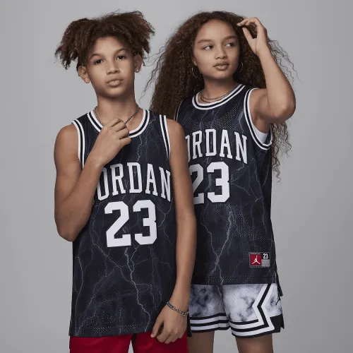 Nike Jordan23 Big детские Printed Jersey цвет черный