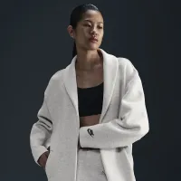 Nike Sportswear Tech Fleece женская оверсайз Duster Куртка цвет серый