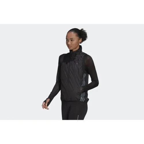 Безрукавка adidas Run Icon 3-Stripes Running Wind Vest H56805 -  Черная