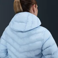 Nike Sportswear Windpuffer женская Therma-FIT Hooded Puffer синий