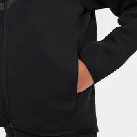 Nike Sportswear Tech Fleece Big детские (Girls') Full-Zip Толстовка с капюшоном цвет черный