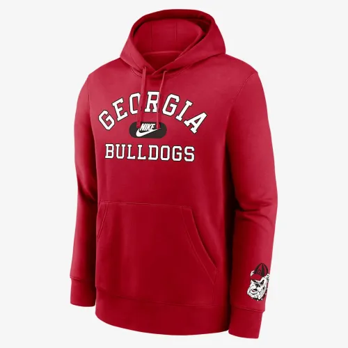 Georgia Bulldogs Legacy Club Foundational чоловічі Nike College Pullover Толстовка з капюшоном колір червоний